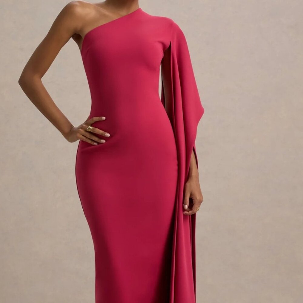 Club London Lily Hot Pink Dress